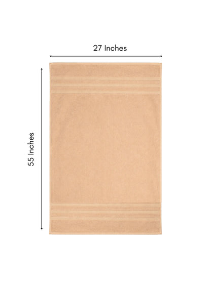 Bamboology Rust & Beige Ultra Soft Bath Towel Pack of 2