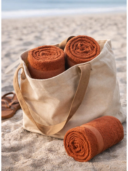 Bamboology Rust Red Ultra Soft Quick Dry Bath Towel