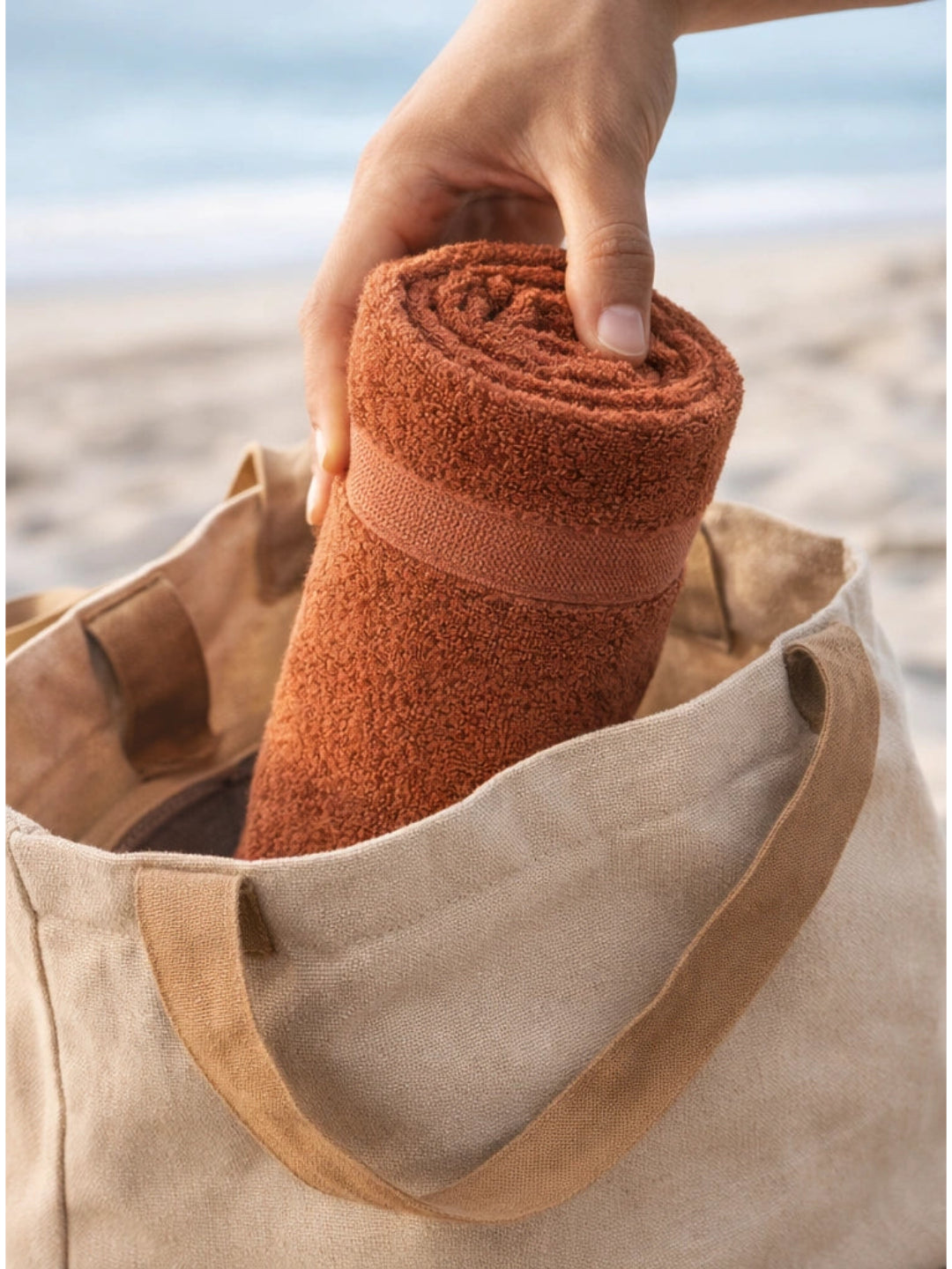 Bamboology Rust Red Ultra Soft Quick Dry Bath Towel