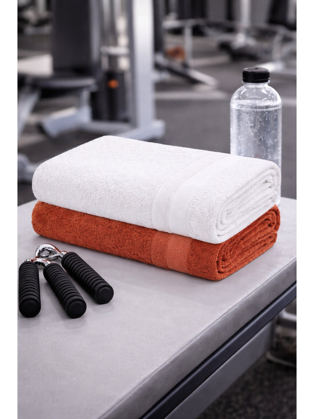 Bamboology Rust & White Ultra Soft Bath Towel Pack of 2