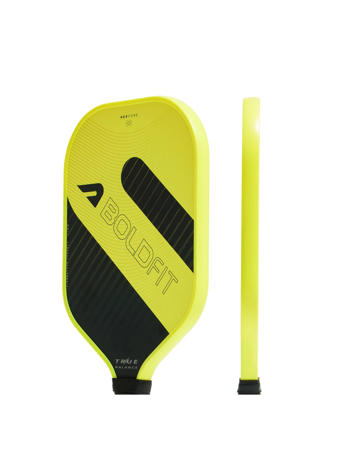 Boldfit Truebalance Pickle Ball Paddle - Yellow/Black