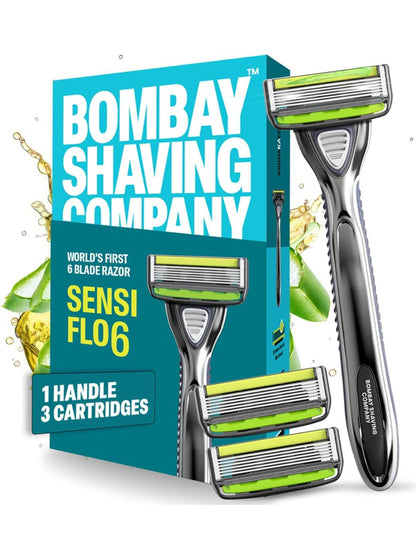Bombay Shaving Company Sensi Flo6 6 Blade Cartridge Razor