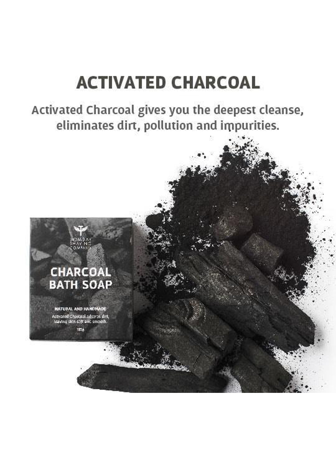 Bombay Shaving Company Charcoal Bath Soap (125g)