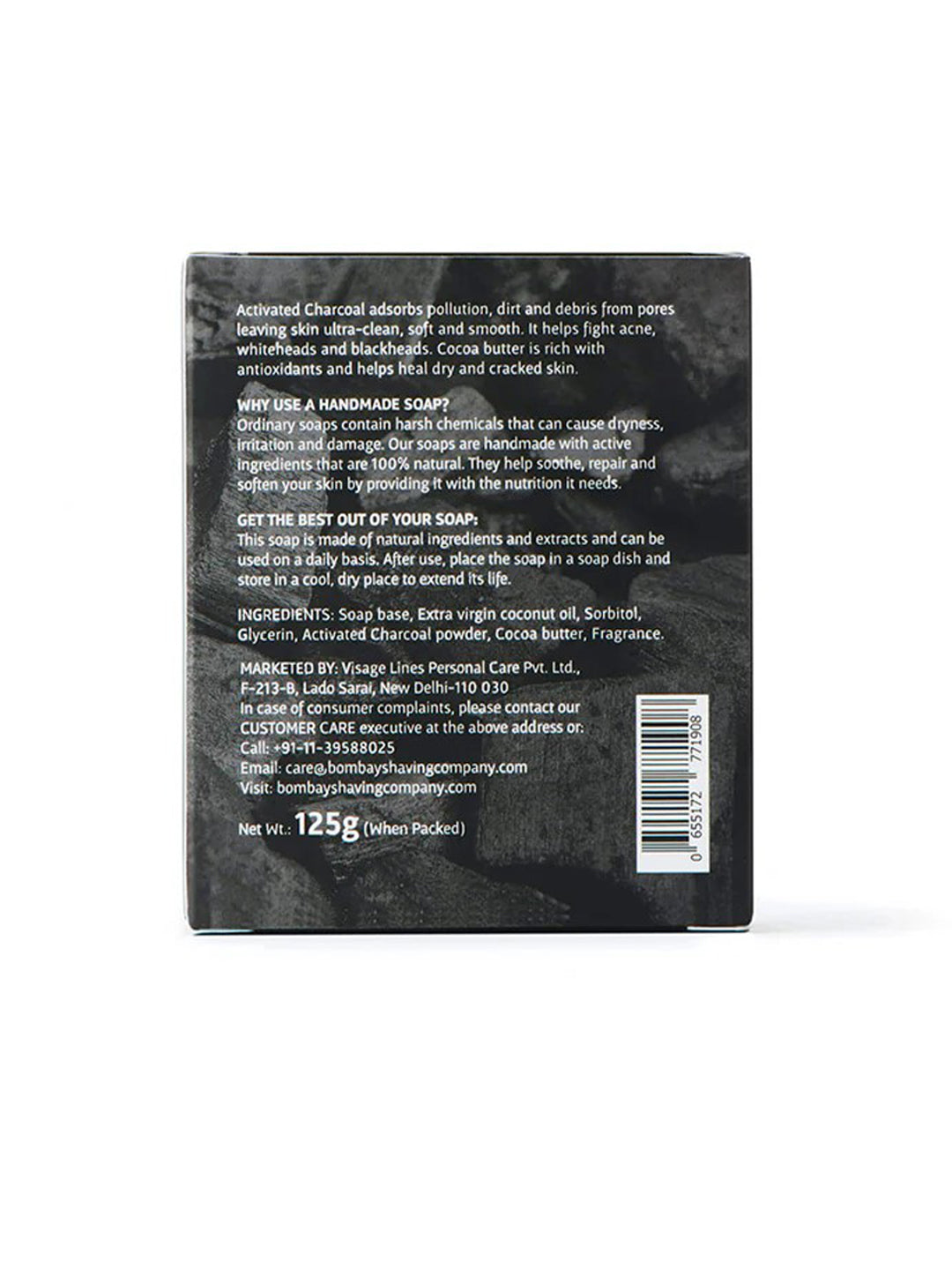 Bombay Shaving Company Charcoal Bath Soap (125g)