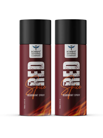 Bombay Shaving Company Red Spice Deodorant Spray 150ml (Pack of 2)