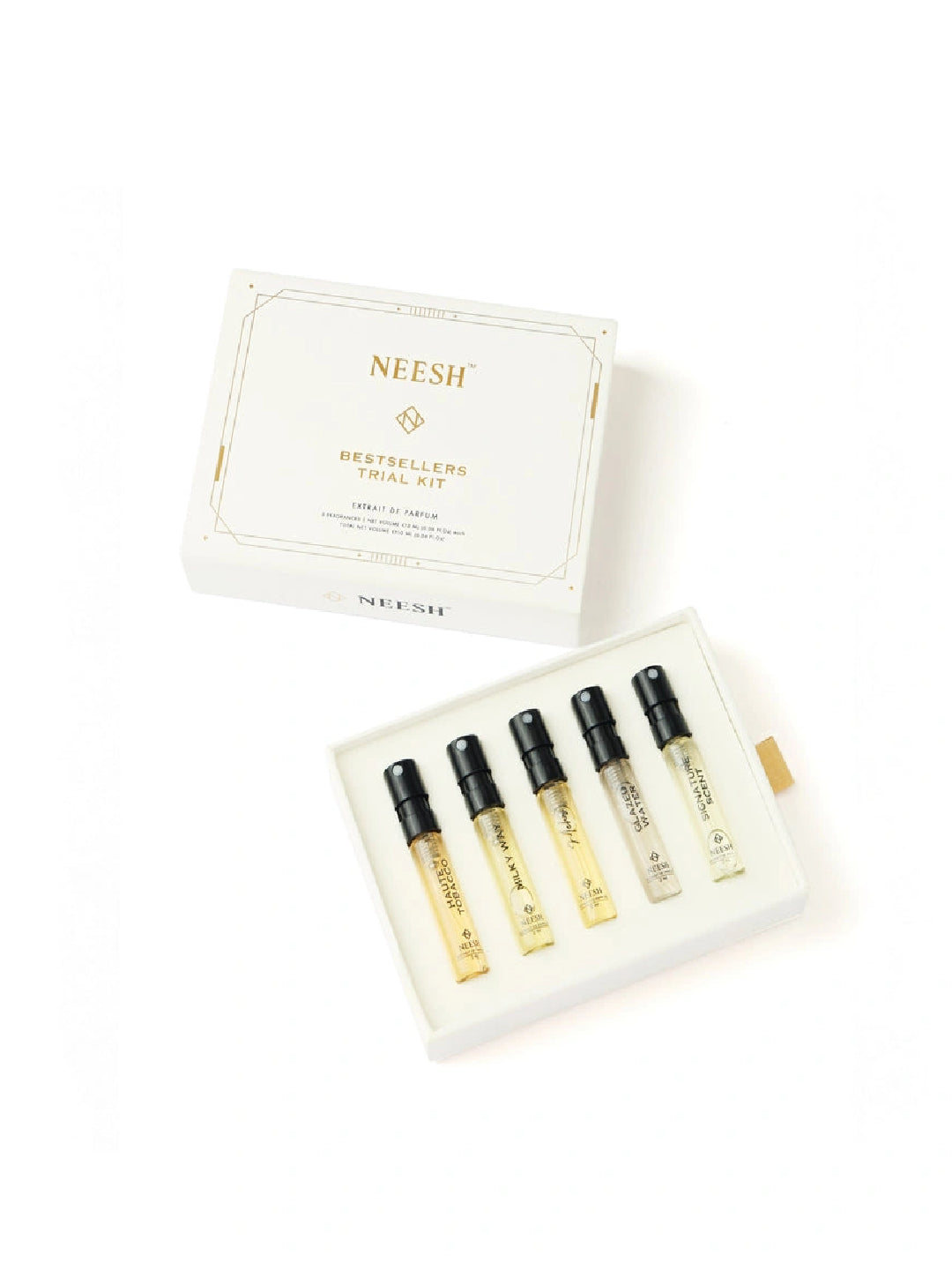 Neesh Perfumes Bestsellers Trial Kit – Tester Set – Extrait de Parfum (5×2ml)