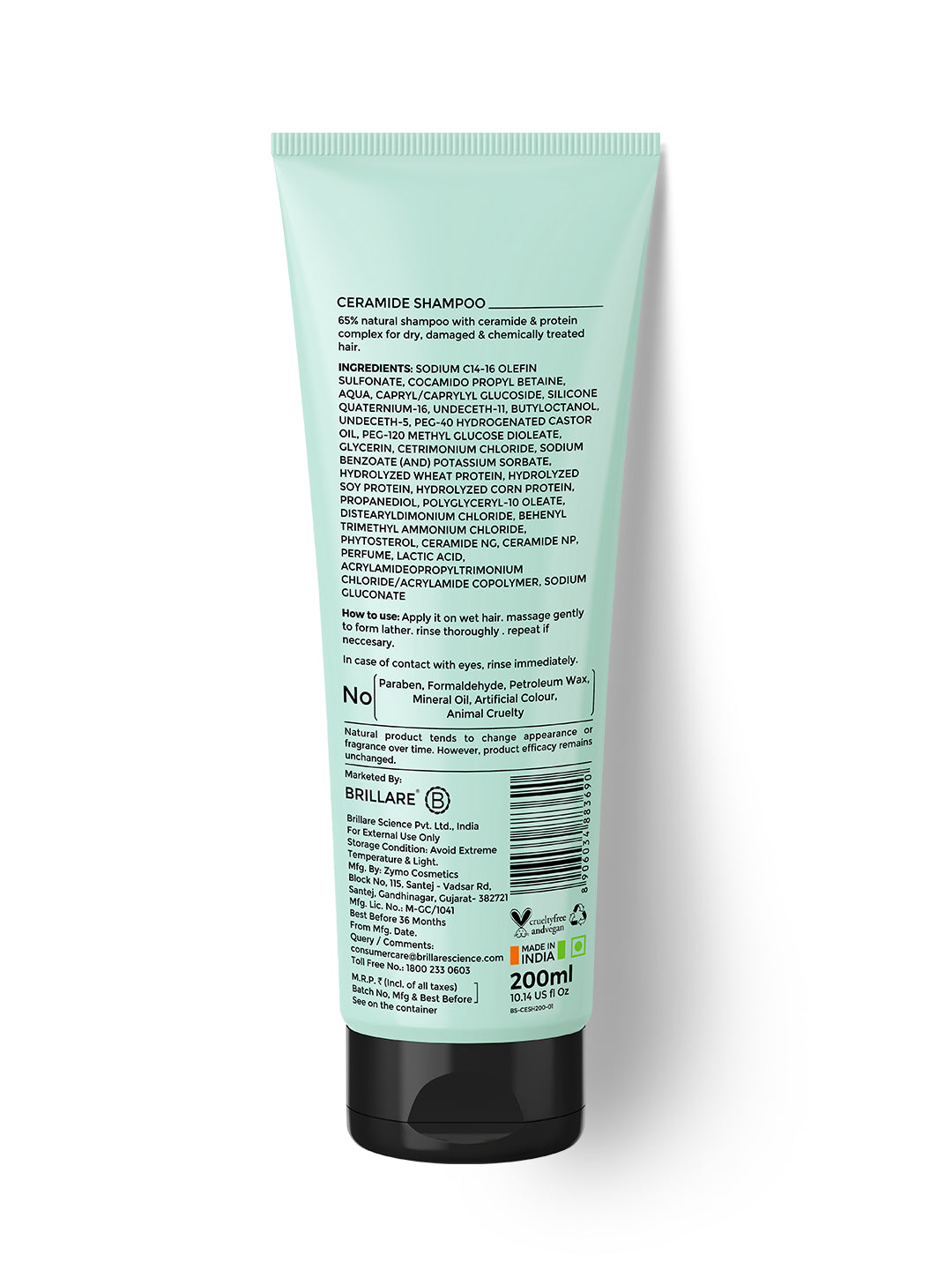 Brillare Ceramide Shampoo (200ml)