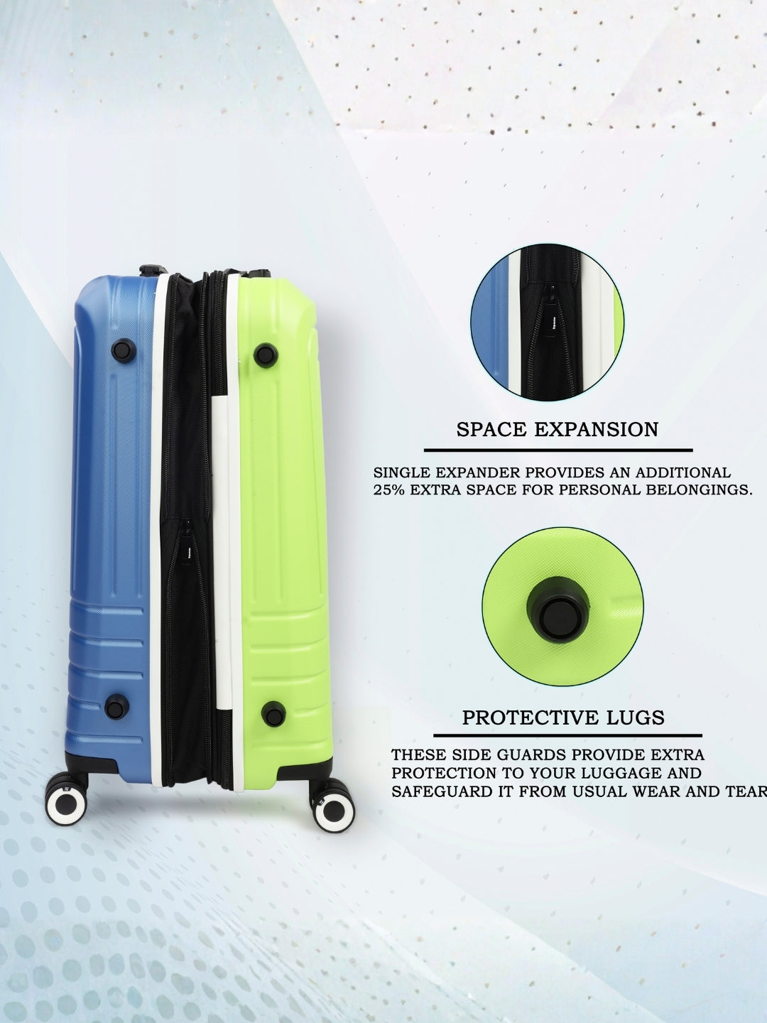 it luggage Convolved Blue Lime Cabin 20 Inches Trolley Bag