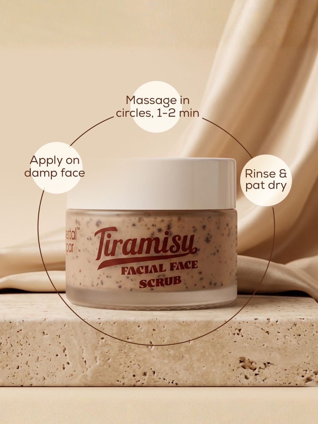Crystal Clear Tiramisu Facial Scrub (50 g)