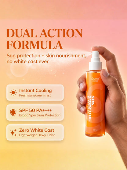 Crystal Clear Sun Smoothie Spray Sunscreen SPF 50 PA+++ (100 ml)
