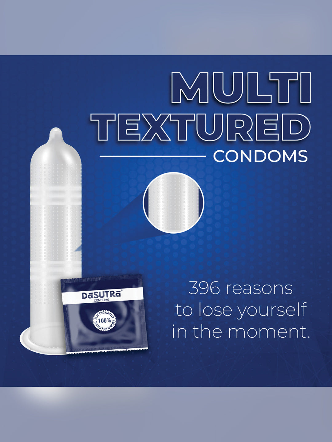 DaSutra Max Pleasure 5-in-1 Multi-Texture Vanilla Flavoured Condoms