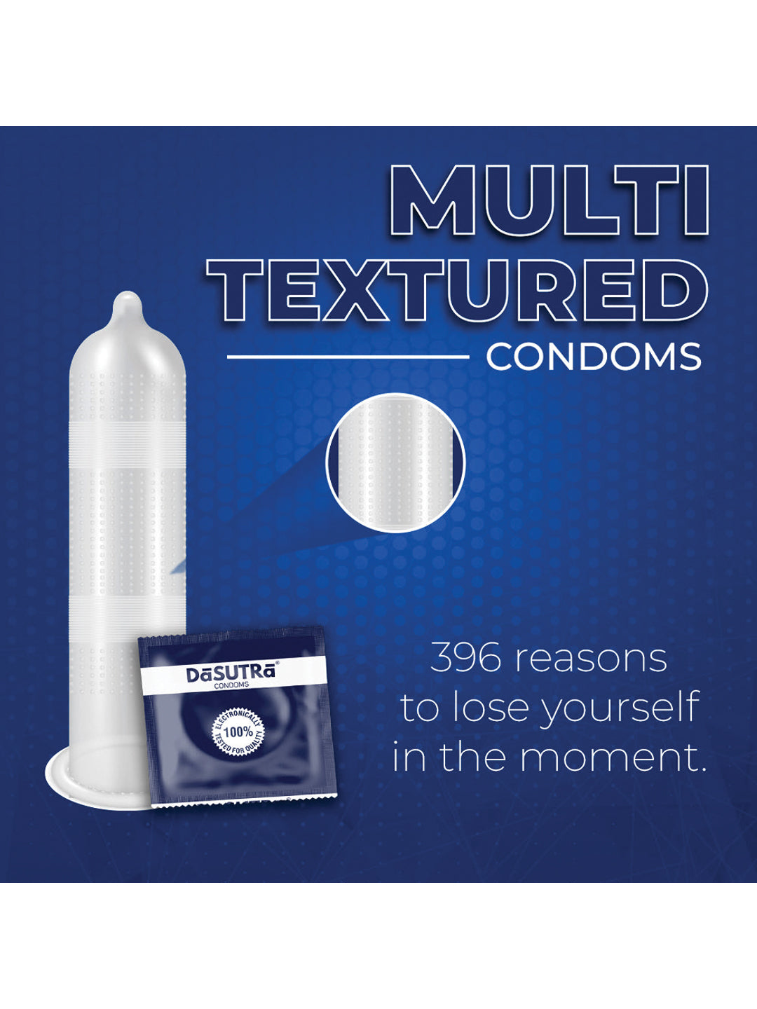 DaSutra Max Pleasure 5-in-1 Multi-Texture Vanilla Flavoured Condoms