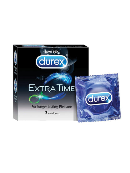 Durex Extra Time Condoms (3 in each pack)