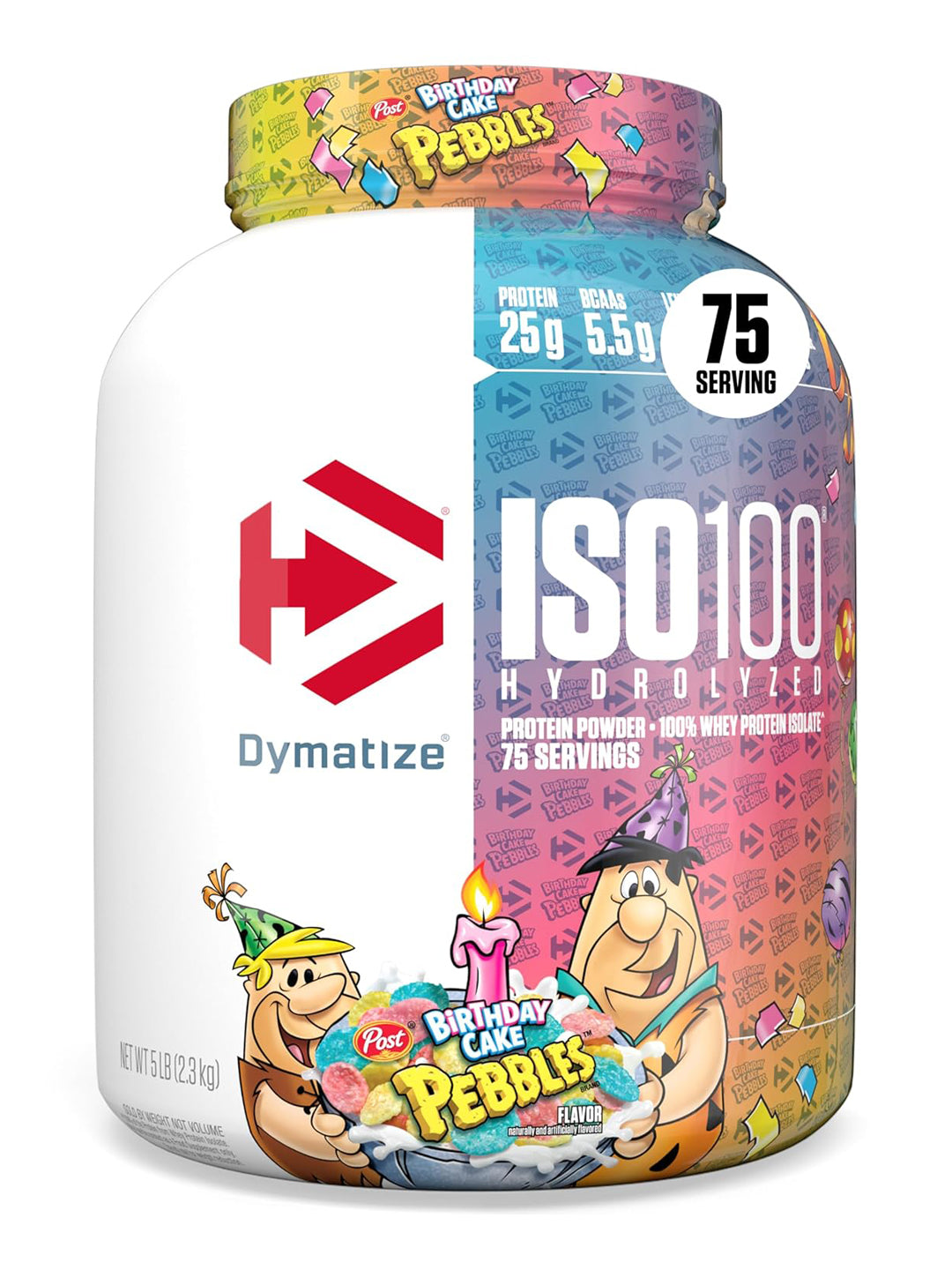 Dymatize ISO100 Hydrolyzed Whey Protein Birthday Cake Pebbles 2.3 kg