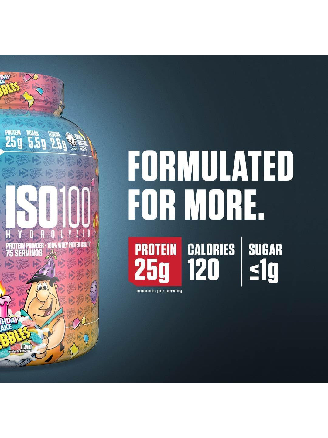 Dymatize ISO100 Hydrolyzed Whey Protein Birthday Cake Pebbles 2.3 kg