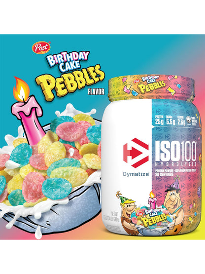 Dymatize ISO100 Hydrolyzed Whey Protein Birthday Cake Pebbles 2.3 kg