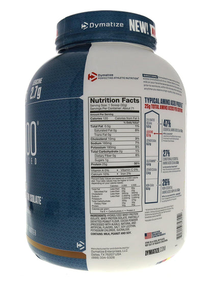 Dymatize ISO100 Hydrolyzed Whey Protein Isolate Powder 2.3kg