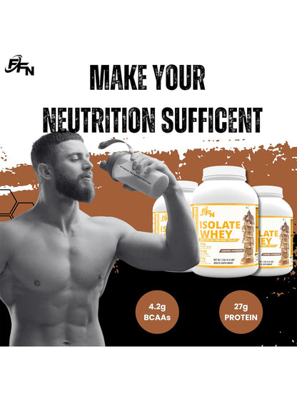 Fitness Freak Nutrition Isolate Whey Protein Caramel Chocolate Powder 2 kg