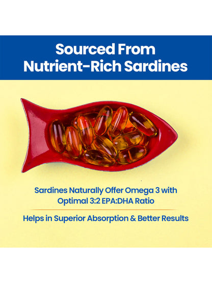 Fast&Up Omega 3 Fish Oil Softgels 60 Capsules