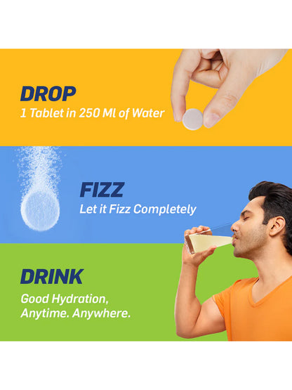 Fast&Up Drink Lime & Lemon Reload Zero Sugar Instant Hydration 100 Effervescent Tablets (Pack of 4)