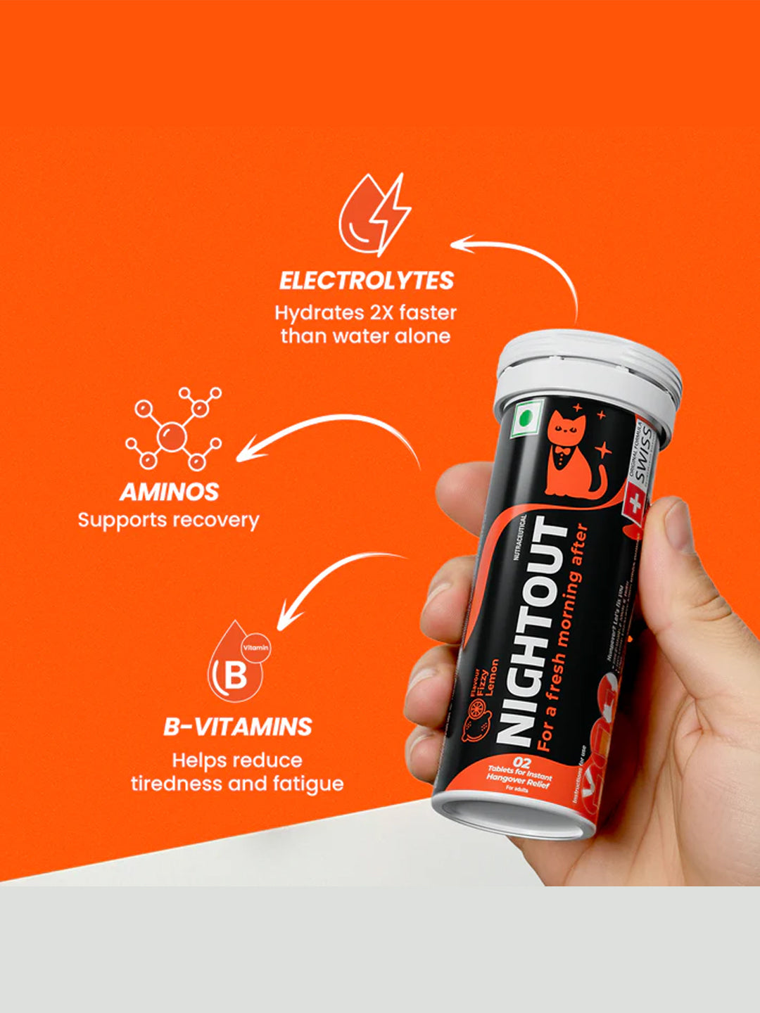 Fast&Up Instant Hangover Relief 30 Tablets (Pack of 3)
