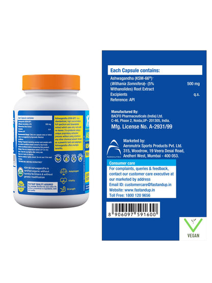 Fast&Up Ashwagandha 60 Capsules