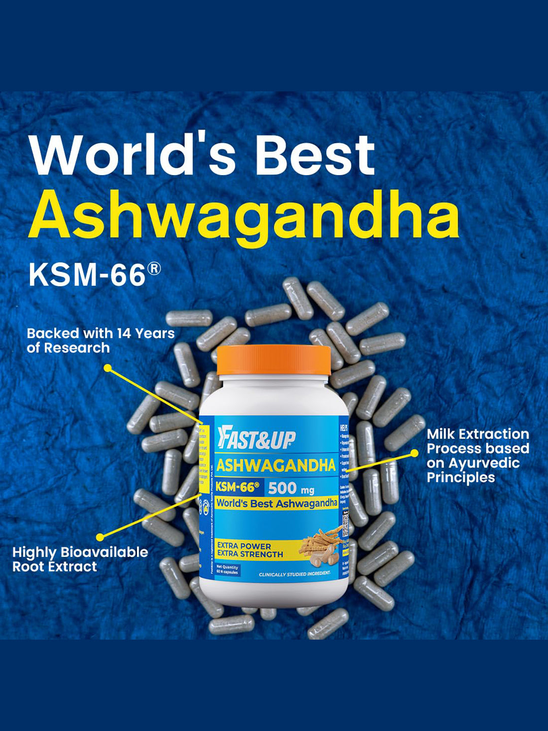 Fast&Up Ashwagandha 60 Capsules