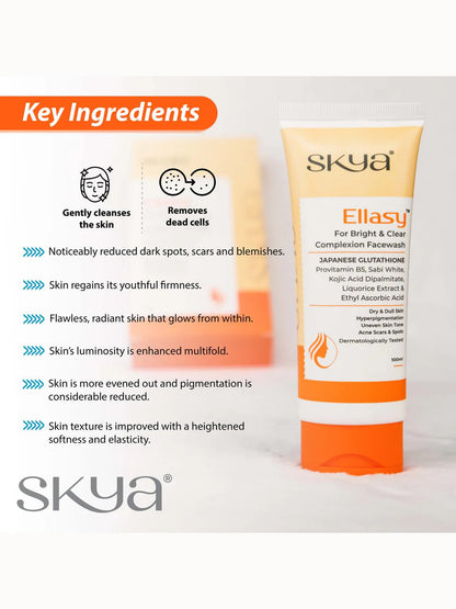 Skya Ellasy Face Wash Bright & Clear Complexion 100ml