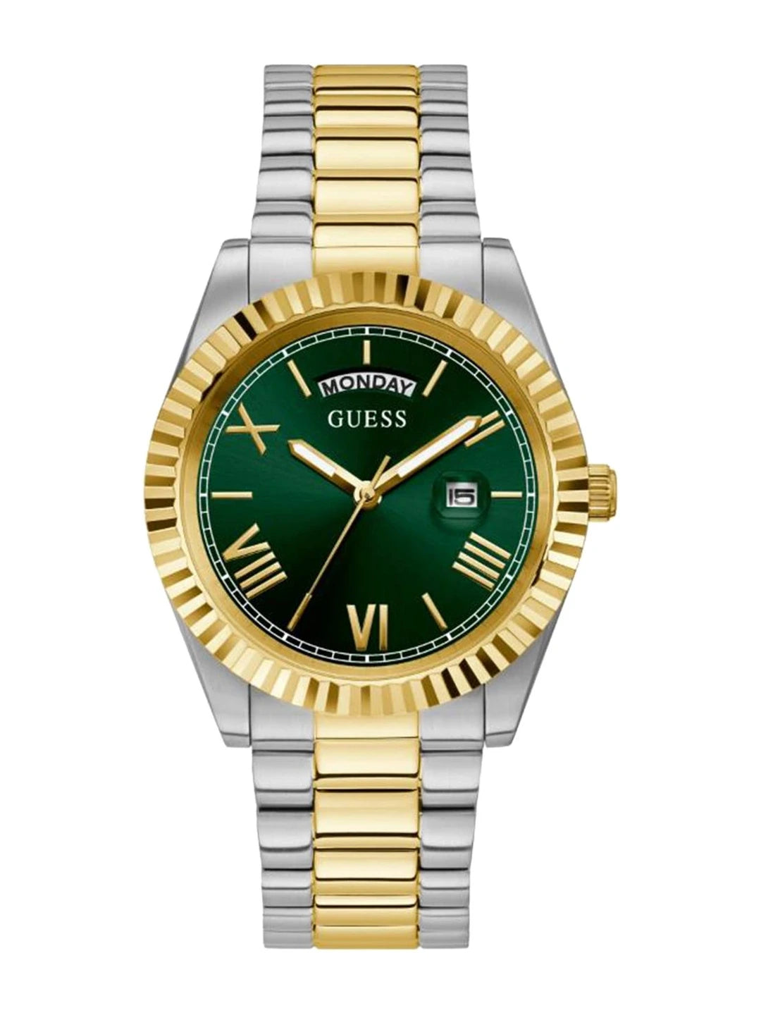 Guess Round 42mm Green Dial Analog Watch - GW0265G8