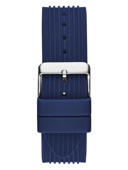 Guess Round Blue Dial Analog Watch - GW0268G3