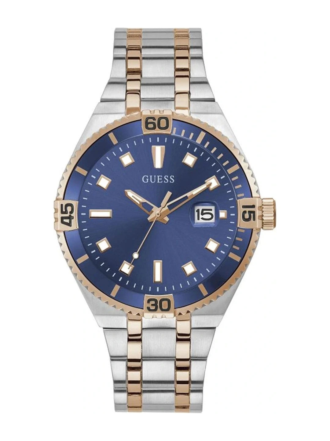 Guess Embellished Dial & Stainless Steel Strap Analogue Watch - GW0330G3