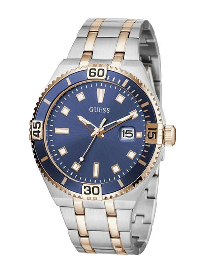 Guess Embellished Dial & Stainless Steel Strap Analogue Watch - GW0330G3