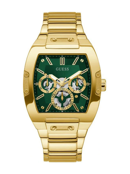 Guess Rectangle 42mm Green Dial Analog Watch - GW0456G3