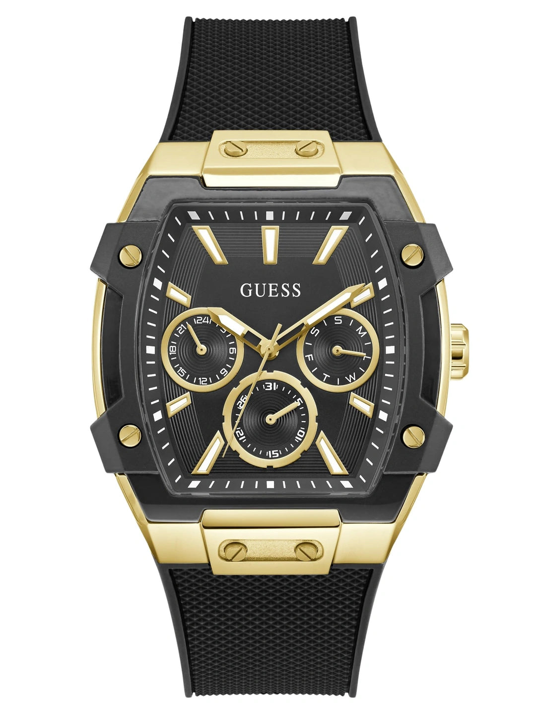 Guess Rectangular Analog Watch - GW0956G2