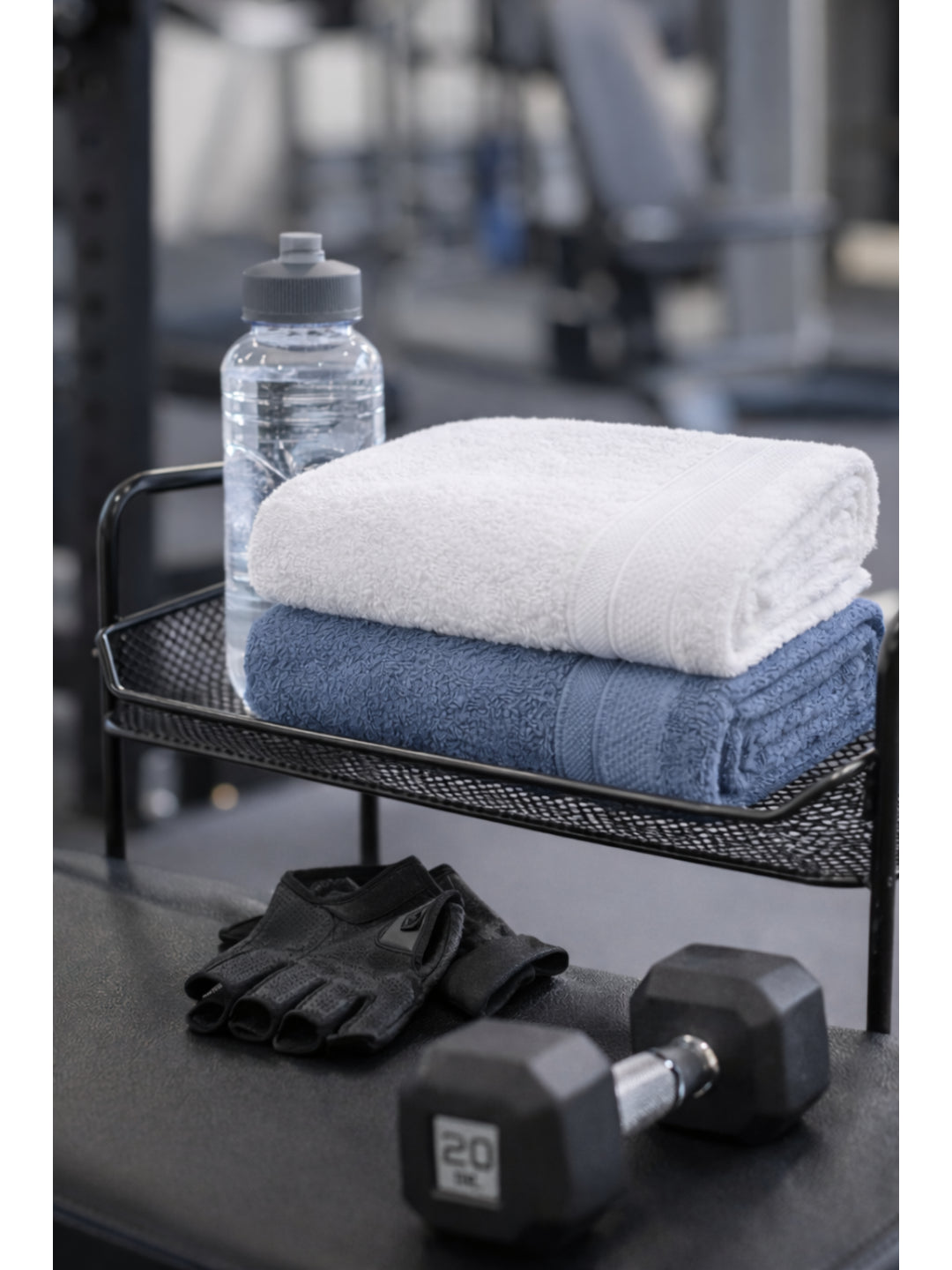 Bamboology Blue & White Hand Towel Set of 2