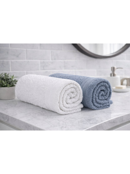 Bamboology Blue & White Hand Towel Set of 2