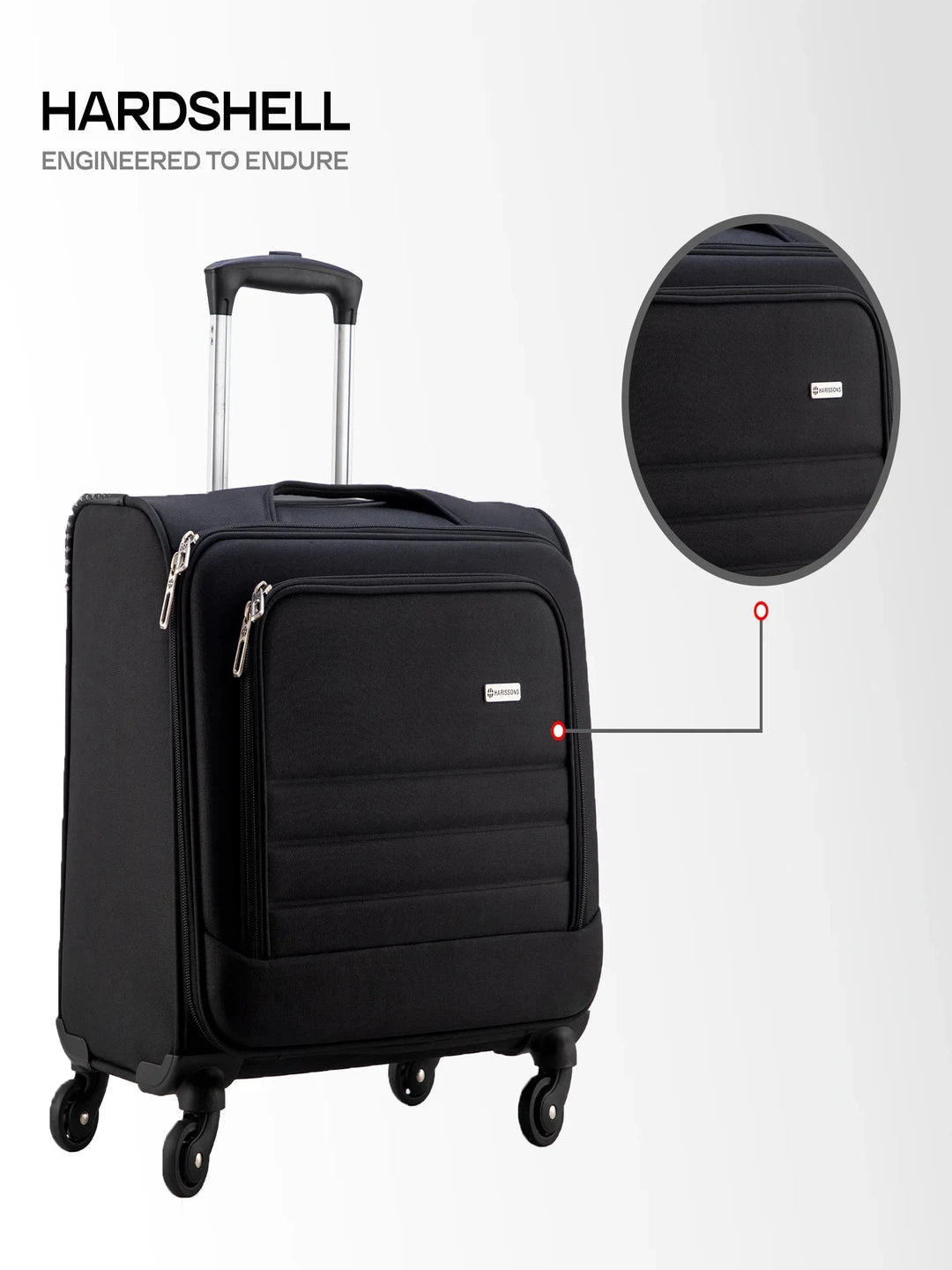 Harrison Bags Directorate 2.0 Functional 41L Cabin Size Luggage Bag 15.6 Inches Shadow Ash