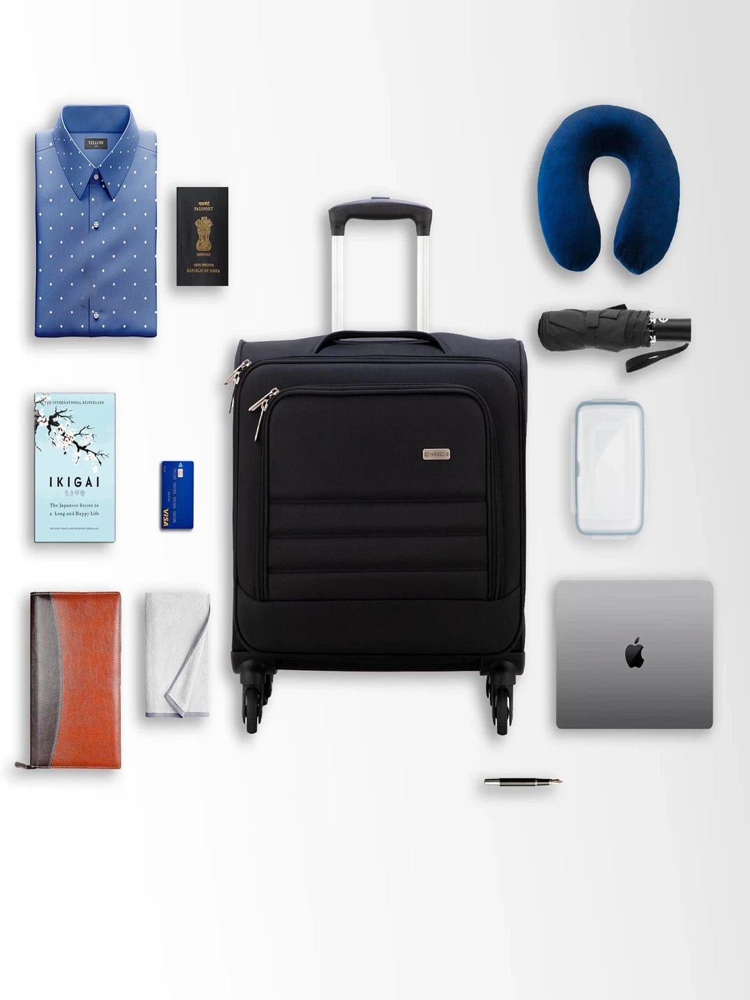 Harrison Bags Directorate 2.0 Functional 41L Cabin Size Luggage Bag 15.6 Inches Shadow Ash
