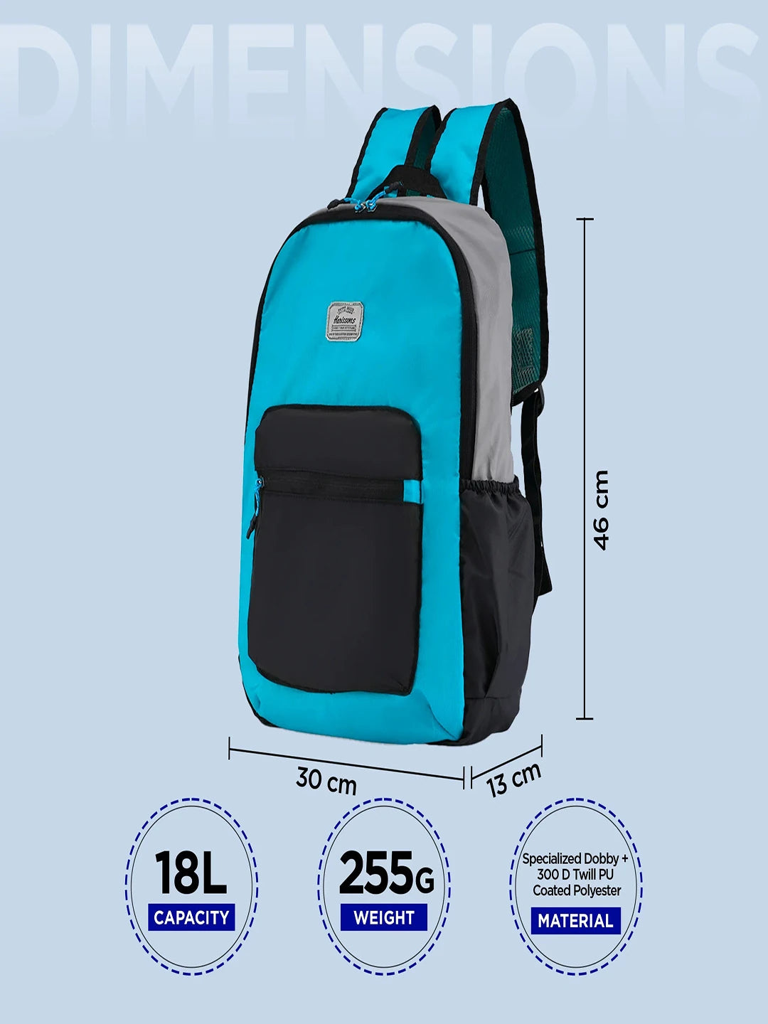 AQUA BLUE BLACK
