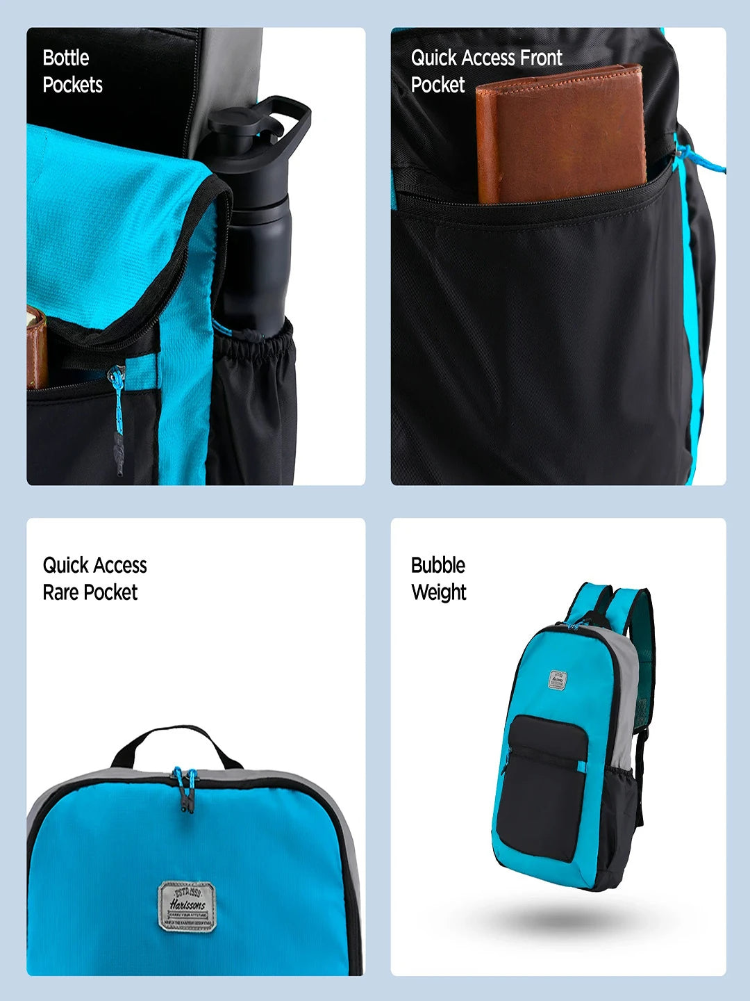 AQUA BLUE BLACK