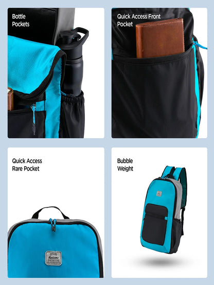 AQUA BLUE BLACK