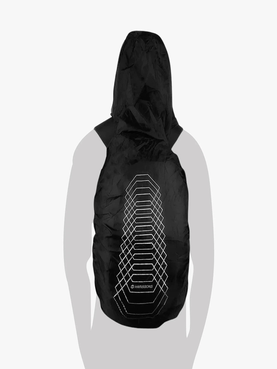 Harrison Bags Rain Cover Hoodie 3D Black Set Of 1