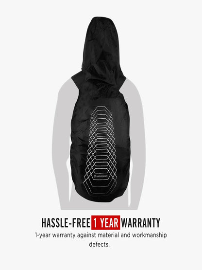 Harrison Bags Rain Cover Hoodie 3D Black Set Of 2