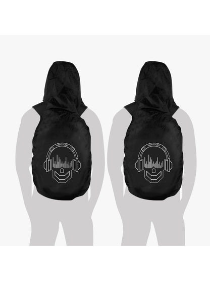 Harrison Bags Rain Cover Hoodie Skull Black Set Of 2
