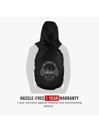 Harrison Bags Rain Cover Hoodie Skull Black Set Of 2