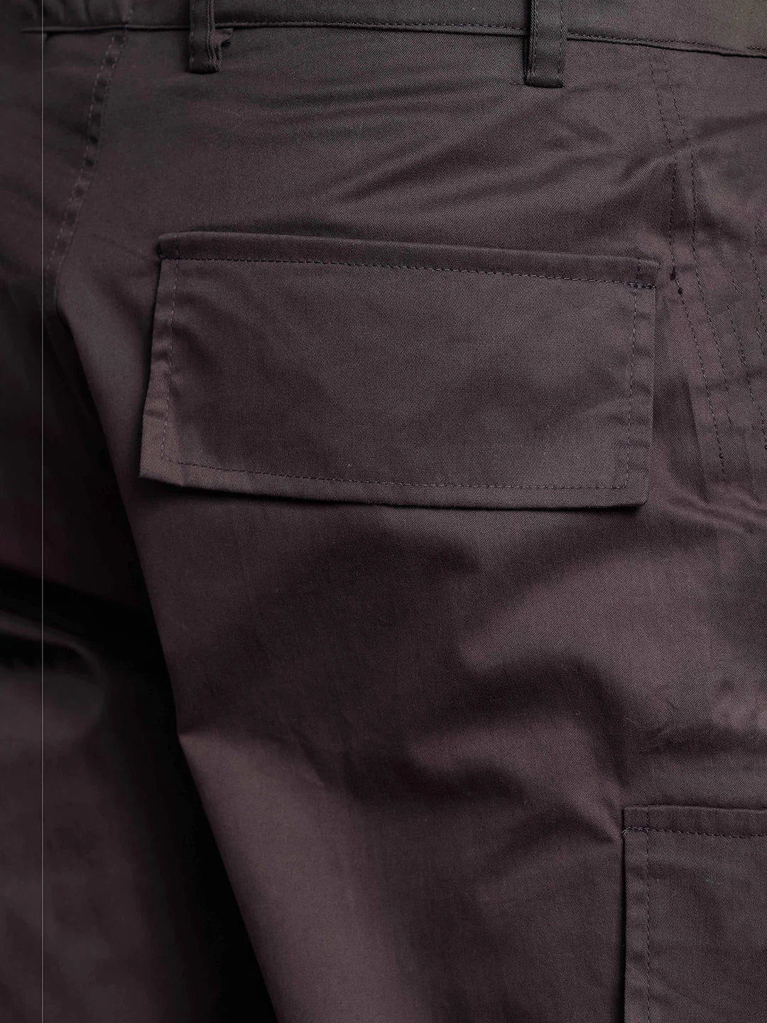 House Of Koala Baggy fit Grey 8-Pocket Pure Cotton Cargo Trousers