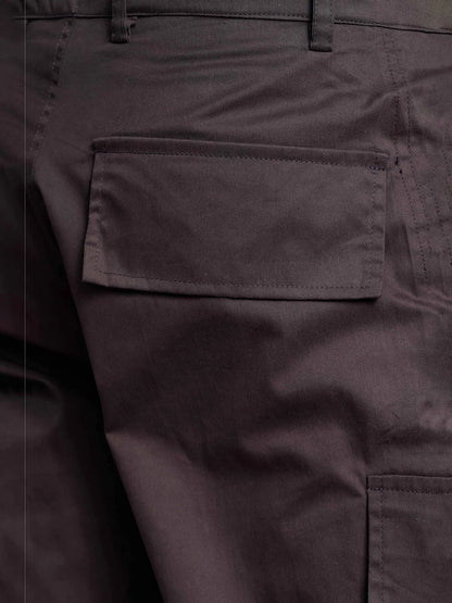 House Of Koala Baggy fit Grey 8-Pocket Pure Cotton Cargo Trousers