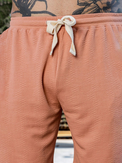 House Of Koala Brown Casual Wear Knitted All-Day Comfort Shorts