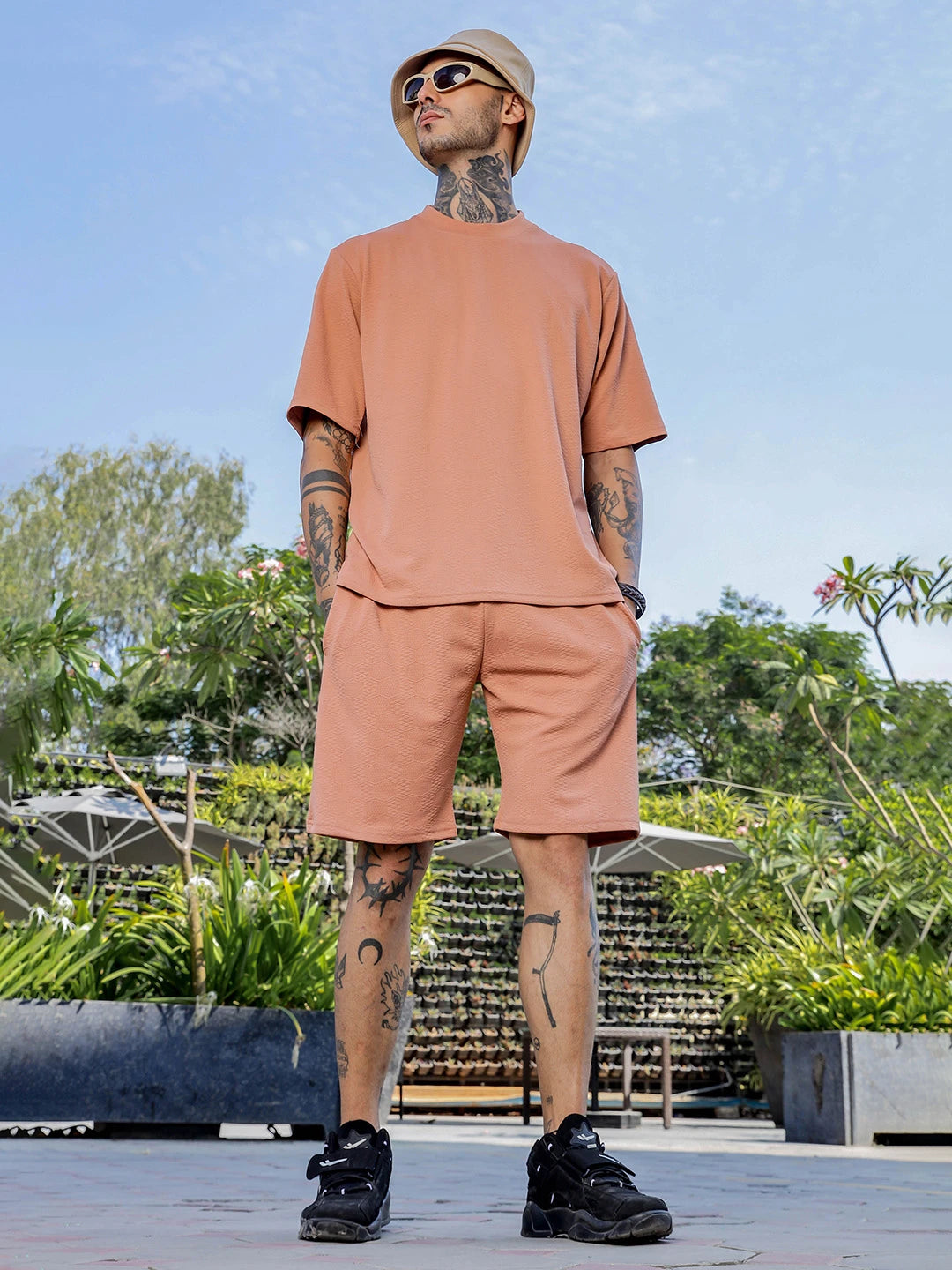 House Of Koala Brown Casual Wear Knitted All-Day Comfort Shorts