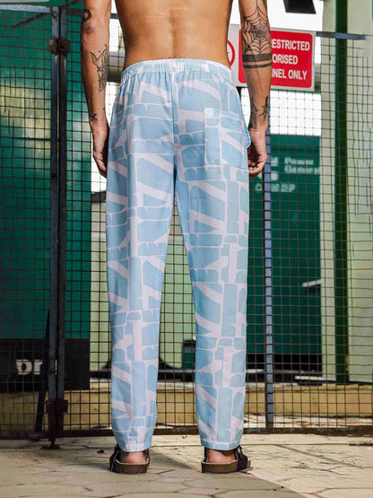 House Of Koala Blue Abstract Print Relaxed Fit All Day Pant